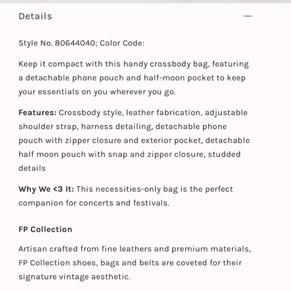 Free people❤️ crossbody - Picture 3 of 3